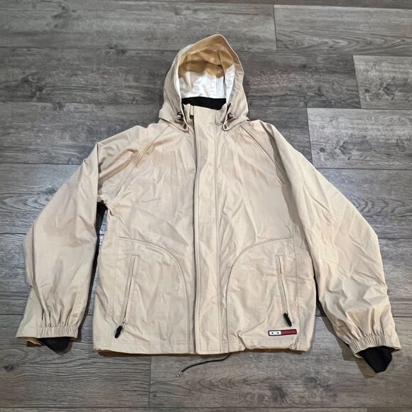 Vintage Oakley Software Waterproof Technical Jacket Beige - Men's Medium